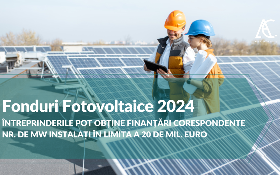Fonduri fotovoltaice 2024